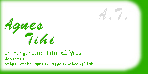 agnes tihi business card